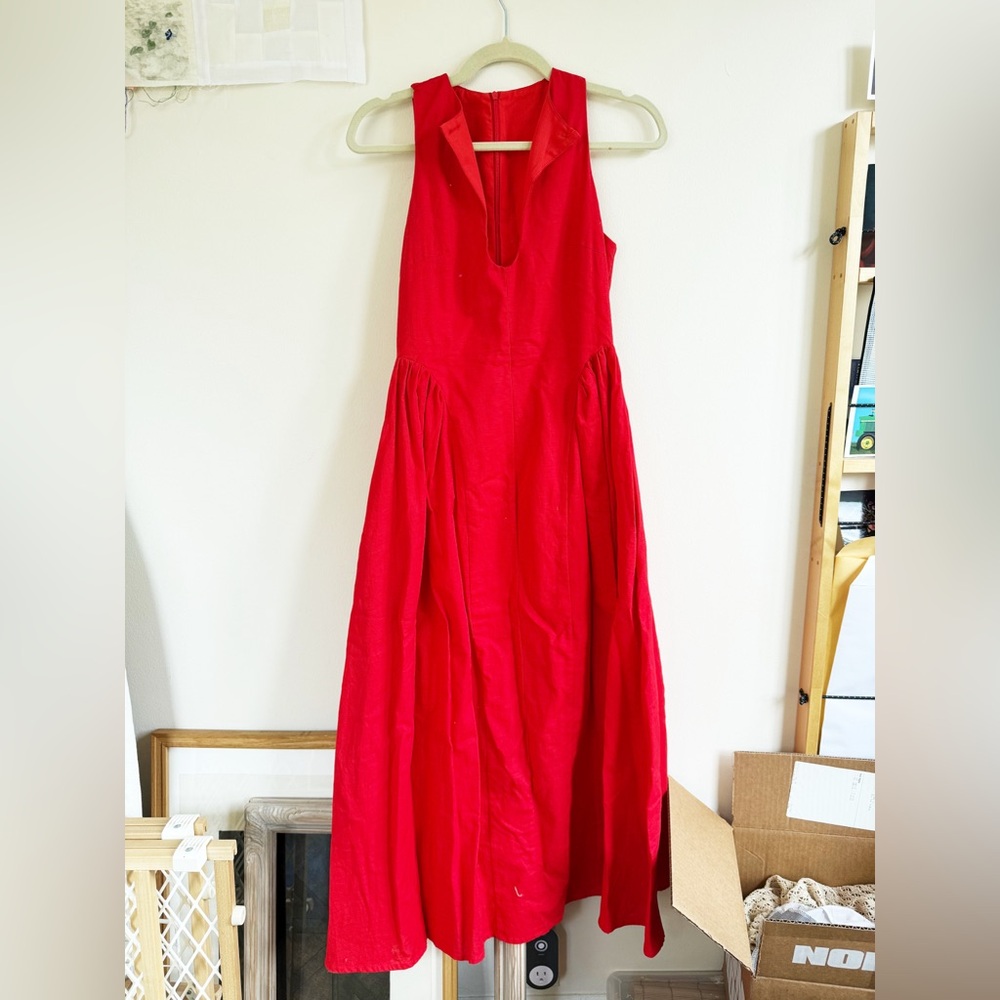 Commense Red Dress
